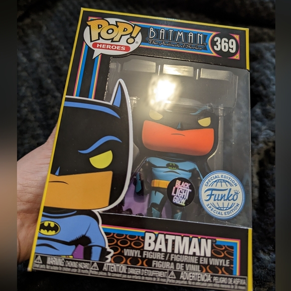 Batman The Animated Series 369 Blacklight Funko Pop Heroes Vinyl Figure - Picture 8 of 16